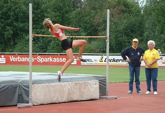 Maren Schwerdtner von der LG Hannover war die beste Hochspringerin im Feld mit exzellenten 1,81 m.